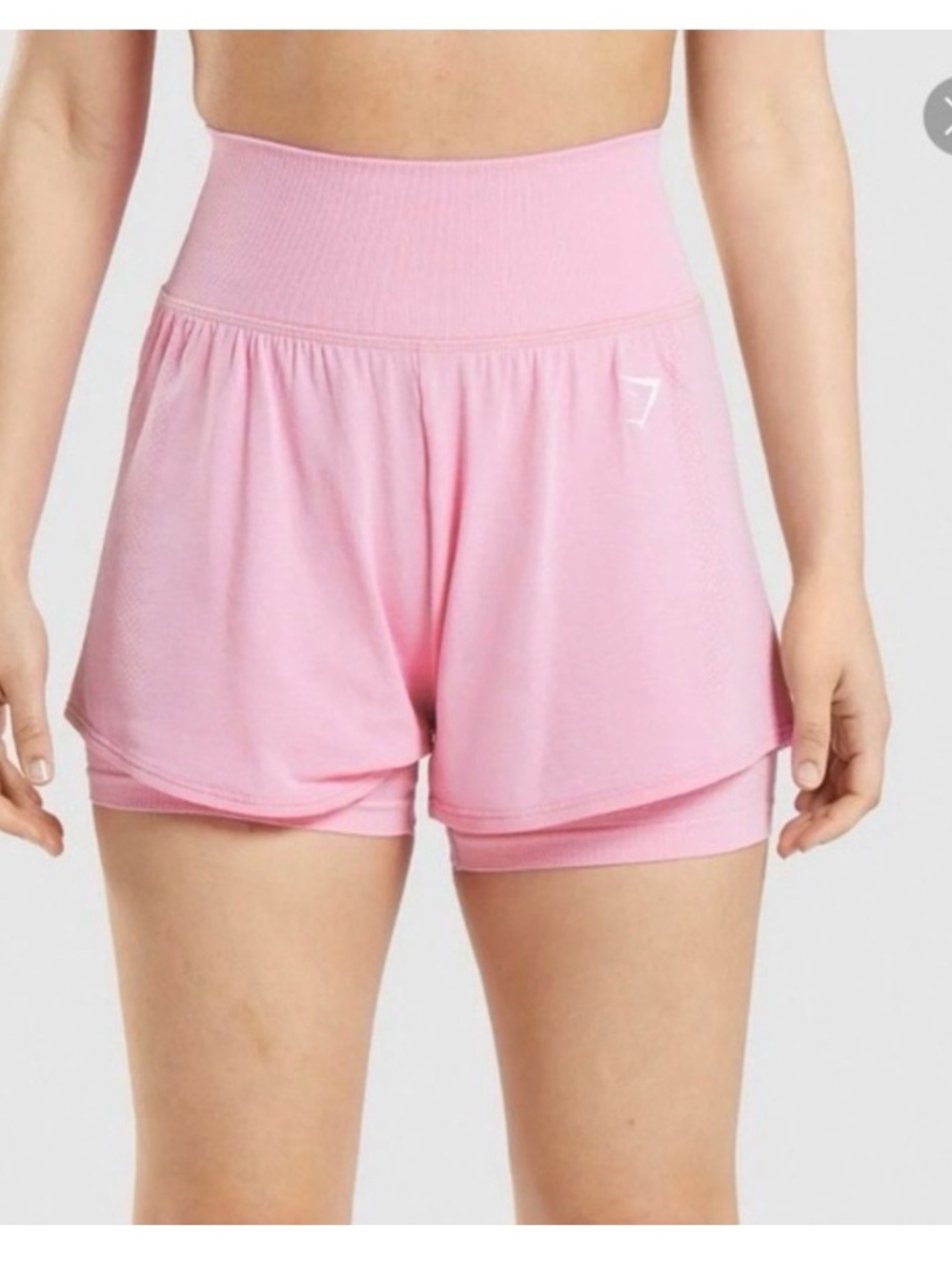 Gymshark Vital Seamless 2.0 2 in 1 Shorts in Pink Color